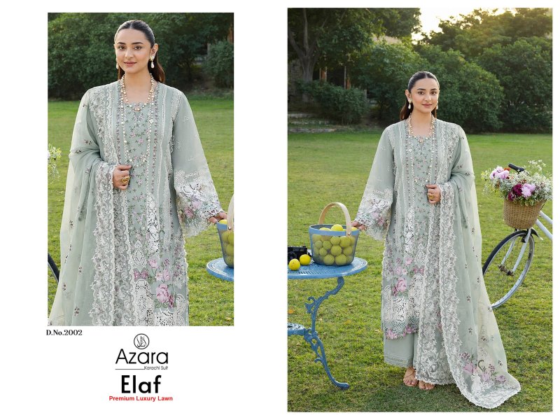 Elaf Premium 2 By Radhika Azara Pure Cotton Dress Material